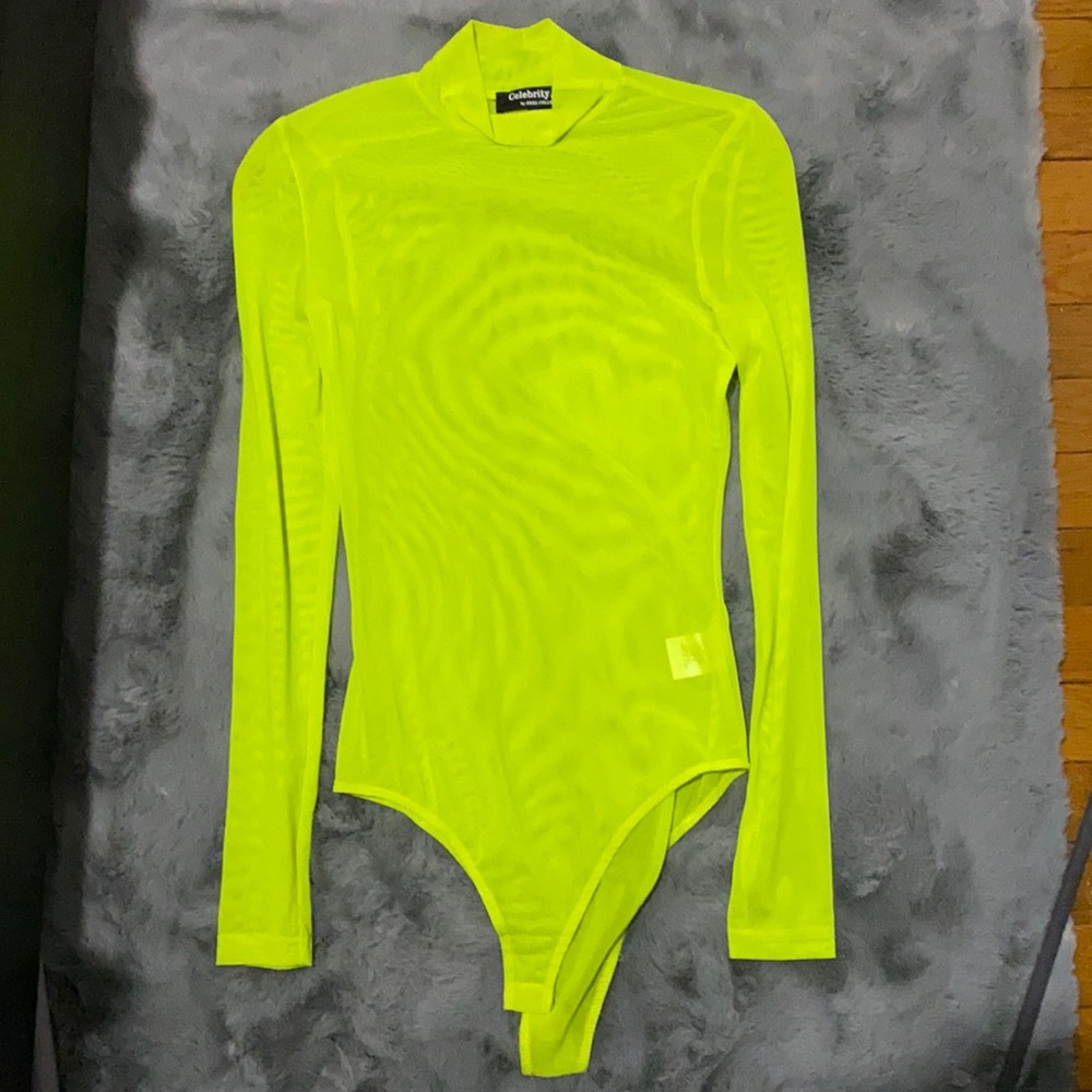 Lime green mesh shirt. Never worn !